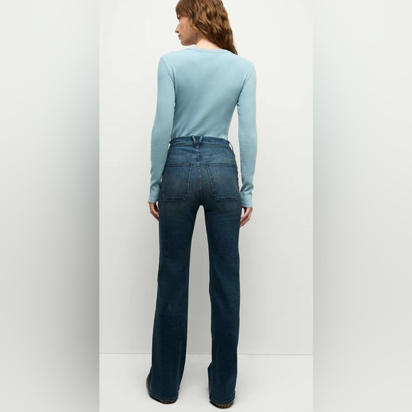 CURRENT SEASON VERONICA BEARD Women's Crosbie High-Rise Wide-Leg Jeans NWT - Picture 2 of 10